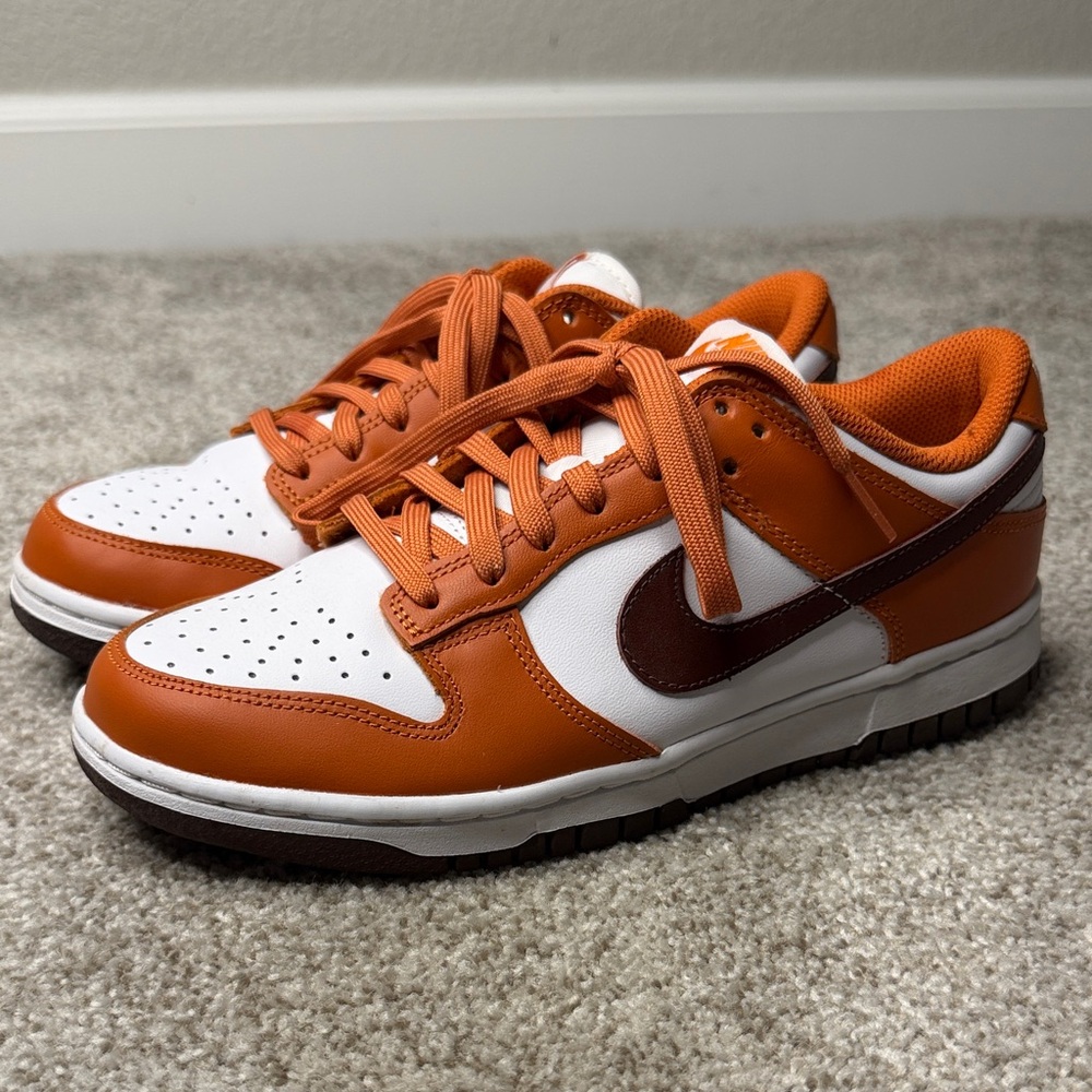 Nike Bronze Eclipse Orange and White Sneakers